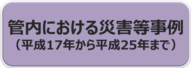 管内鉱山における災害等事例（平成17年から平成25年まで）